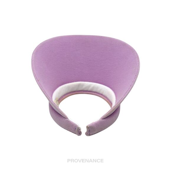 ? Balenciaga Logo Embroidered Visor - Lavender Geometric